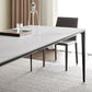 Contemporary Sintered Stone Dining Table Rectangle Table with Metal Legs for Home Use Clearhalo 'Dining Tables & Seating' 'Dining Tables' 'dining_table' 'furn' 'furn_dining_table' 'Furniture' 'Kitchen & Dining Furniture' 6653125