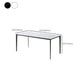 Contemporary Sintered Stone Dining Table Rectangle Table with Metal Legs for Home Use Clearhalo 'Dining Tables & Seating' 'Dining Tables' 'dining_table' 'furn' 'furn_dining_table' 'Furniture' 'Kitchen & Dining Furniture' 6653130