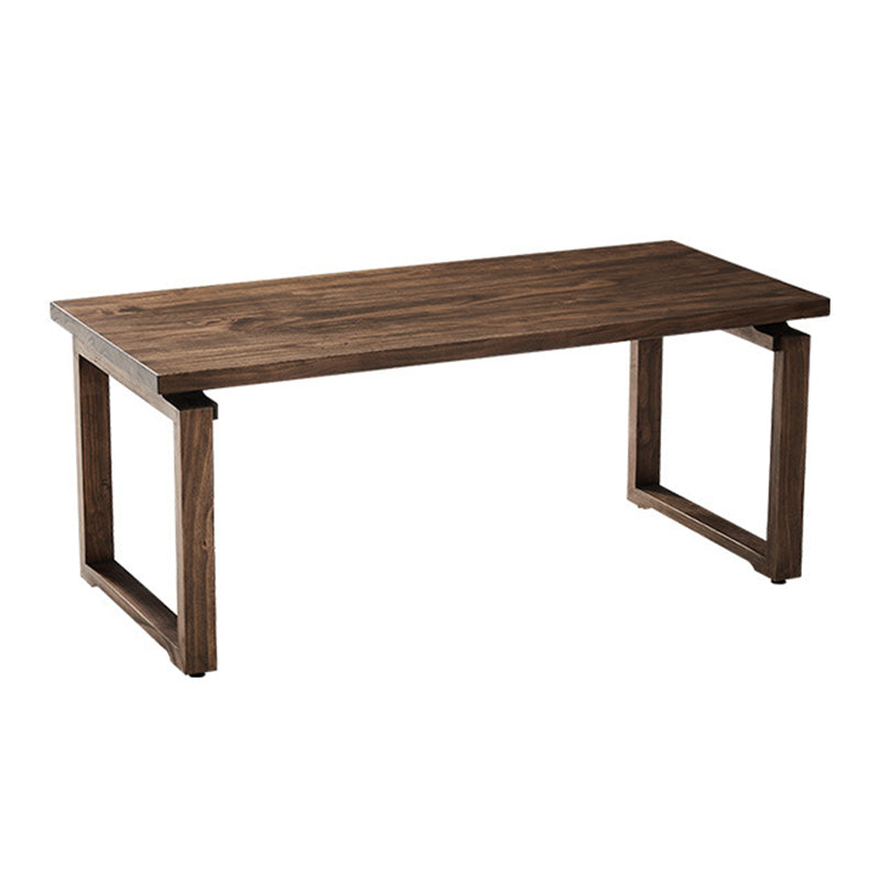 Industrial Double Pedestal Dining Table Pine Wood Table for Cafe Dining Room Without Chairs Clearhalo 'Dining Tables & Seating' 'Dining Tables' 'dining_table' 'furn' 'furn_dining_table' 'Furniture' 'Kitchen & Dining Furniture' 6653176