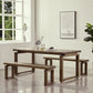 Industrial Double Pedestal Dining Table Pine Wood Table for Cafe Dining Room Clearhalo 'Dining Tables & Seating' 'Dining Tables' 'dining_table' 'furn' 'furn_dining_table' 'Furniture' 'Kitchen & Dining Furniture' 6653181