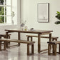 Industrial Double Pedestal Dining Table Pine Wood Table for Cafe Dining Room Clearhalo 'Dining Tables & Seating' 'Dining Tables' 'dining_table' 'furn' 'furn_dining_table' 'Furniture' 'Kitchen & Dining Furniture' 6653184