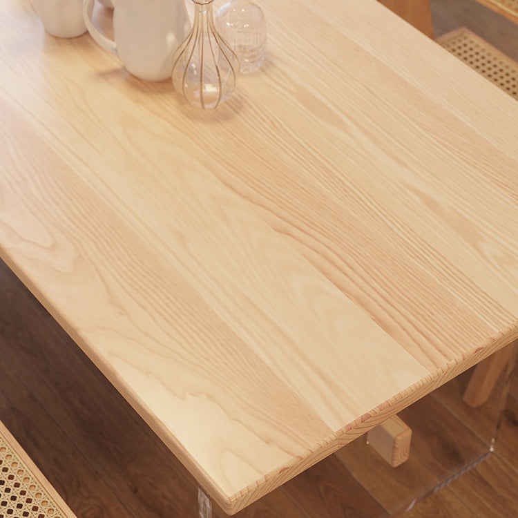 Industrial Trestle Dining Table Pine Wood Table for Dining Room Clearhalo 'Dining Tables & Seating' 'Dining Tables' 'dining_table' 'furn' 'furn_dining_table' 'Furniture' 'Kitchen & Dining Furniture' 6653198