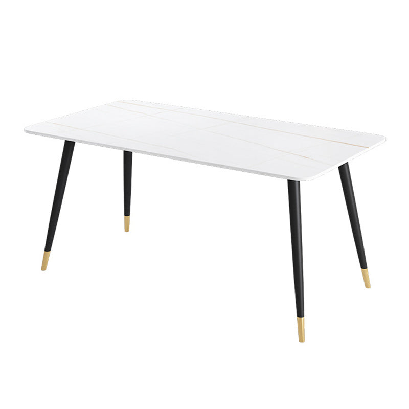 Modern 4 Legs Pedestal Dining Table Stone Table for Dining Room