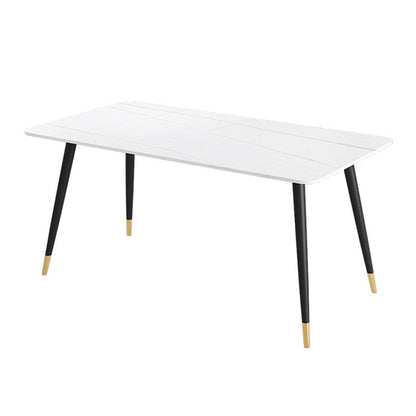 Modern 4 Legs Pedestal Dining Table Stone Table for Dining Room