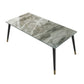 Modern 4 Legs Pedestal Dining Table Stone Table for Dining Room