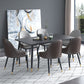 Modern 4 Legs Pedestal Dining Table Stone Table for Dining Room