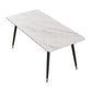 Modern 4 Legs Pedestal Dining Table Stone Table for Dining Room