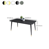 Modern 4 Legs Pedestal Dining Table Stone Table for Dining Room