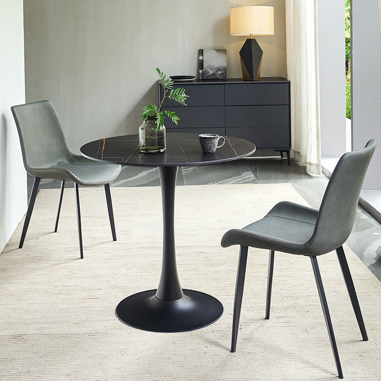 Modern Tulip Pedestal Dining Table Stone Table for Dining Room Clearhalo 'Dining Tables & Seating' 'Dining Tables' 'dining_table' 'furn' 'furn_dining_table' 'Furniture' 'Kitchen & Dining Furniture' 6653235