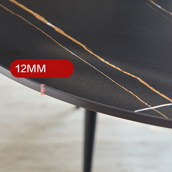 Modern Tulip Pedestal Dining Table Stone Table for Dining Room Clearhalo 'Dining Tables & Seating' 'Dining Tables' 'dining_table' 'furn' 'furn_dining_table' 'Furniture' 'Kitchen & Dining Furniture' 6653238