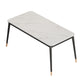 Medieval Modern Stone Dining Table with 4 Legs Pedestal Table for Dining Room