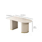 Modern Stone Dining Table White Double Pedestal Base Table for Dining Room Clearhalo 'Dining Tables & Seating' 'Dining Tables' 'dining_table' 'furn' 'furn_dining_table' 'Furniture' 'Kitchen & Dining Furniture' 6653312