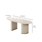 Modern Stone Dining Table White Double Pedestal Base Table for Dining Room Clearhalo 'Dining Tables & Seating' 'Dining Tables' 'dining_table' 'furn' 'furn_dining_table' 'Furniture' 'Kitchen & Dining Furniture' 6653313