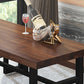 Industrial Rectangle Dining Table Wooden Table with Metal Base for Home Use Clearhalo 'Dining Tables & Seating' 'Dining Tables' 'dining_table' 'furn' 'furn_dining_table' 'Furniture' 'Kitchen & Dining Furniture' 6653355