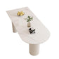 Modern Dining Table Sintered Stone Table with Wood Legs for Home Use 78.7"L x 31.5"W x 29.5"H Without Chairs Clearhalo 'Dining Tables & Seating' 'Dining Tables' 'dining_table' 'furn' 'furn_dining_table' 'Furniture' 'Kitchen & Dining Furniture' 6653391