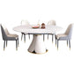 Modern Scalable White Dining Table Stone Table for Dining Room