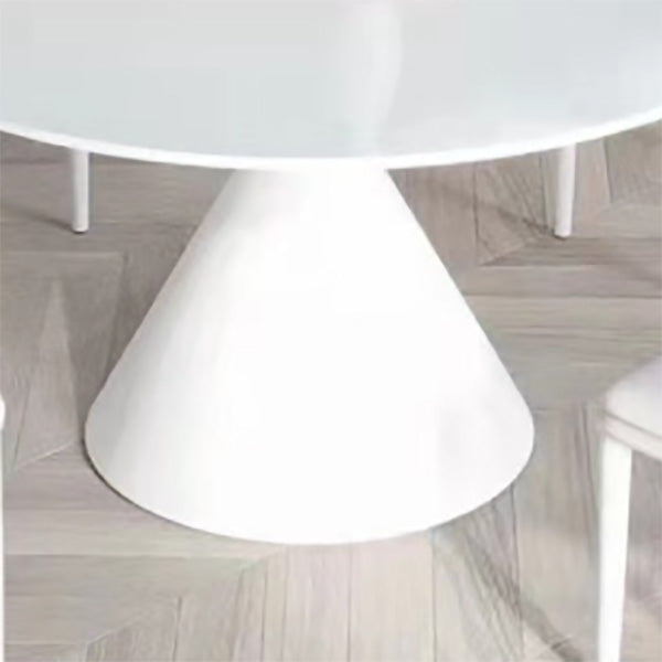 Contemporary Round Dining Table Sintered Stone Table with Metal Leg for Home Use Clearhalo 'Dining Tables & Seating' 'Dining Tables' 'dining_table' 'furn' 'furn_dining_table' 'Furniture' 'Kitchen & Dining Furniture' 6653425