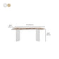 Modern Dining Table Sintered Stone Table with Acrylic Legs for Home Use Clearhalo 'Dining Tables & Seating' 'Dining Tables' 'dining_table' 'furn' 'furn_dining_table' 'Furniture' 'Kitchen & Dining Furniture' 6653462