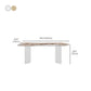 Modern Dining Table Sintered Stone Table with Acrylic Legs for Home Use Clearhalo 'Dining Tables & Seating' 'Dining Tables' 'dining_table' 'furn' 'furn_dining_table' 'Furniture' 'Kitchen & Dining Furniture' 6653463