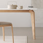 Modern Rectangle Dining Table Sintered Stone Table with Wooden Legs for Home Use Clearhalo 'Dining Tables & Seating' 'Dining Tables' 'dining_table' 'furn' 'furn_dining_table' 'Furniture' 'Kitchen & Dining Furniture' 6653471