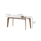 Modern Rectangle Dining Table Sintered Stone Table with Wooden Legs for Home Use Clearhalo 'Dining Tables & Seating' 'Dining Tables' 'dining_table' 'furn' 'furn_dining_table' 'Furniture' 'Kitchen & Dining Furniture' 6653479
