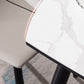 Modern 4 Legs Dining Table Stone Scalable Table for Dining Room