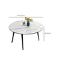 Modern 4 Legs Dining Table Stone Scalable Table for Dining Room