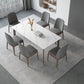 Medieval Modern 4 Legs Dining Table Stone Table for Dining Room Clearhalo 'Dining Tables & Seating' 'Dining Tables' 'dining_table' 'furn' 'furn_dining_table' 'Furniture' 'Kitchen & Dining Furniture' 6653499