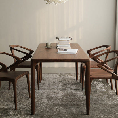 Industrial Dining Table Rectangular Table with Wooden Legs for Home Use 47.2"L x 31.5"W x 29.5"H Without Chairs Clearhalo 'Dining Tables & Seating' 'Dining Tables' 'dining_table' 'furn' 'furn_dining_table' 'Furniture' 'Kitchen & Dining Furniture' 6653585