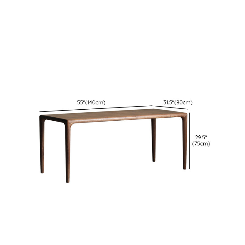 Industrial Dining Table Rectangular Table with Wooden Legs for Home Use Clearhalo 'Dining Tables & Seating' 'Dining Tables' 'dining_table' 'furn' 'furn_dining_table' 'Furniture' 'Kitchen & Dining Furniture' 6653595