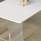 Table à manger en pierre Table moderne avec base à double piédestal pour salle à manger