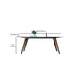 Modern Stone Rectangle Dining Table 4 Legs Table for Kitchen Clearhalo 'Dining Tables & Seating' 'Dining Tables' 'dining_table' 'furn' 'furn_dining_table' 'Furniture' 'Kitchen & Dining Furniture' 6653673