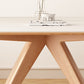 Mesa de comedor de estilo moderno, mesa de piedra de 4 patas para comedor