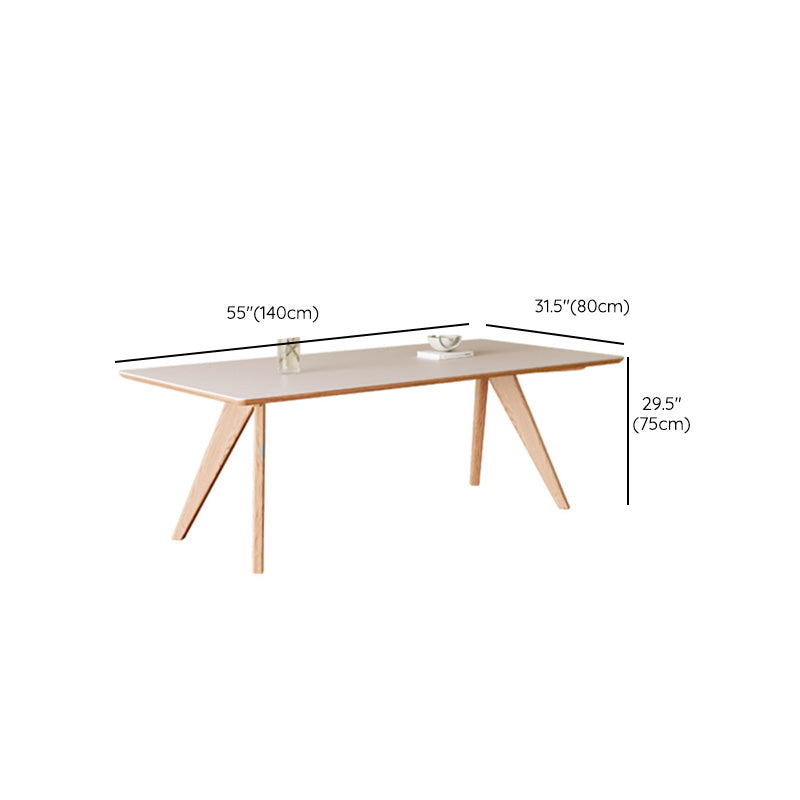 Mesa de comedor de estilo moderno, mesa de piedra de 4 patas para comedor