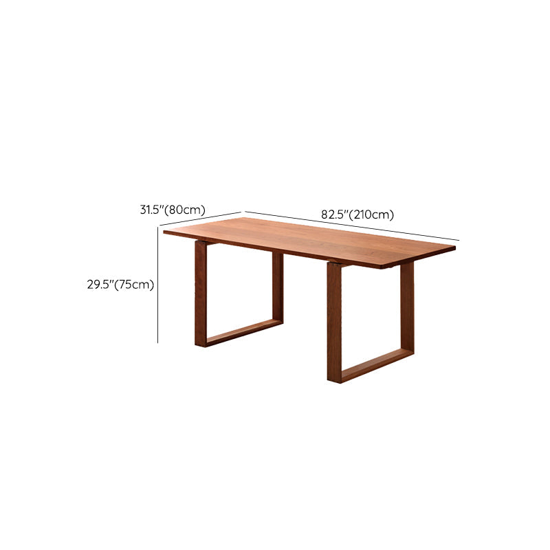 Modern Style Dining Table Rectangle Wood Top Table for Dining Room Clearhalo 'Dining Tables & Seating' 'Dining Tables' 'dining_table' 'furn' 'furn_dining_table' 'Furniture' 'Kitchen & Dining Furniture' 6653765