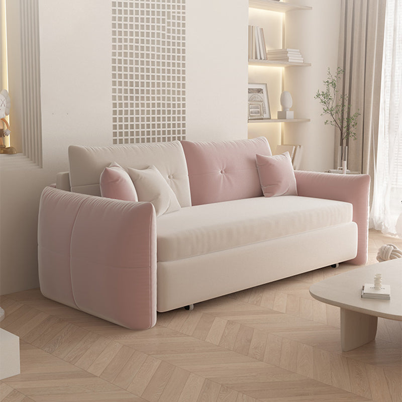 31" Wide Glam Futon Sofa Bed Pillow Included Sleeper Sofa with Storage Clearhalo 'furn' 'furn_futons' 'Furniture' 'Futons & Daybeds' 'Futons' 'Living Room Furniture' 6654146