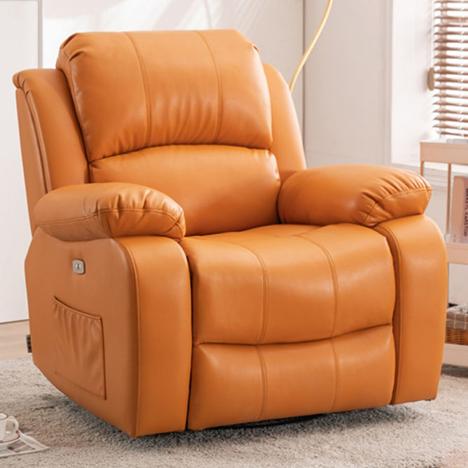 Power-Remote Type Standard Recliner Swivel Base Recliner Chair Clearhalo 'Chairs & Seating' 'furn' 'furn_recliners' 'Furniture' 'Living Room Furniture' 'Recliners' 6654348