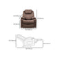 Power-Remote Type Standard Recliner Swivel Base Recliner Chair Clearhalo 'Chairs & Seating' 'furn' 'furn_recliners' 'Furniture' 'Living Room Furniture' 'Recliners' 6654361