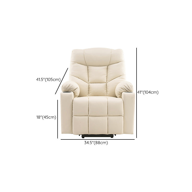 Power-Remote Type Standard Recliner Swivel Base Recliner Chair Clearhalo 'Chairs & Seating' 'furn' 'furn_recliners' 'Furniture' 'Living Room Furniture' 'Recliners' 6654365