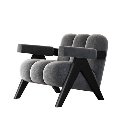 Chaise de salon en bois du siècle du milieu du siècle