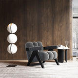 Chaise de salon en bois du siècle du milieu du siècle