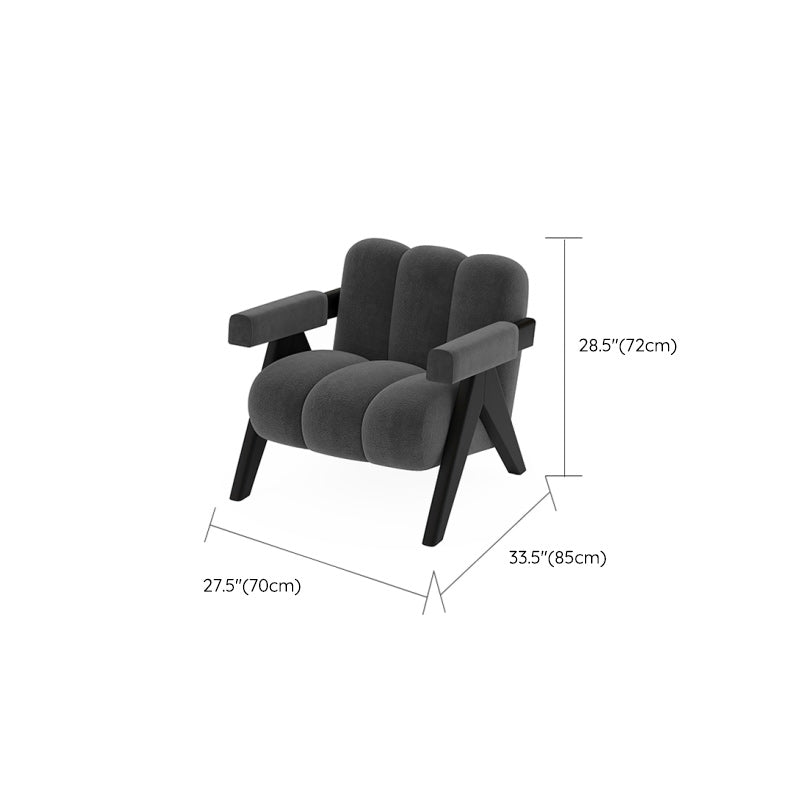 Chaise de salon en bois du siècle du milieu du siècle