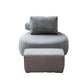 Modern Pillow Back Armless Living Room Solid Color Parsons Chair Grey 1 Piece With Ottoman Clearhalo 'Accent Chairs' 'accent_chairs' 'Chairs & Seating' 'furn' 'furn_accent_chairs' 'Furniture' 'Living Room Furniture' 6654422