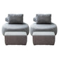 Modern Pillow Back Armless Living Room Solid Color Parsons Chair Grey 2 Piece Set With Ottoman Clearhalo 'Accent Chairs' 'accent_chairs' 'Chairs & Seating' 'furn' 'furn_accent_chairs' 'Furniture' 'Living Room Furniture' 6654424