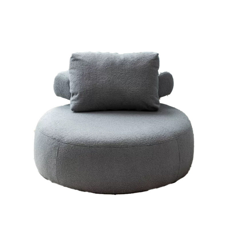 Modern Pillow Back Armless Living Room Solid Color Parsons Chair Grey 1 Piece Without Ottoman Clearhalo 'Accent Chairs' 'accent_chairs' 'Chairs & Seating' 'furn' 'furn_accent_chairs' 'Furniture' 'Living Room Furniture' 6654450
