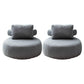 Modern Pillow Back Armless Living Room Solid Color Parsons Chair Grey 2 Piece Set Without Ottoman Clearhalo 'Accent Chairs' 'accent_chairs' 'Chairs & Seating' 'furn' 'furn_accent_chairs' 'Furniture' 'Living Room Furniture' 6654451
