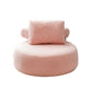 Modern Pillow Back Armless Living Room Solid Color Parsons Chair Pink 1 Piece Without Ottoman Clearhalo 'Accent Chairs' 'accent_chairs' 'Chairs & Seating' 'furn' 'furn_accent_chairs' 'Furniture' 'Living Room Furniture' 6654454