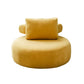 Modern Pillow Back Armless Living Room Solid Color Parsons Chair Yellow 1 Piece Without Ottoman Clearhalo 'Accent Chairs' 'accent_chairs' 'Chairs & Seating' 'furn' 'furn_accent_chairs' 'Furniture' 'Living Room Furniture' 6654456