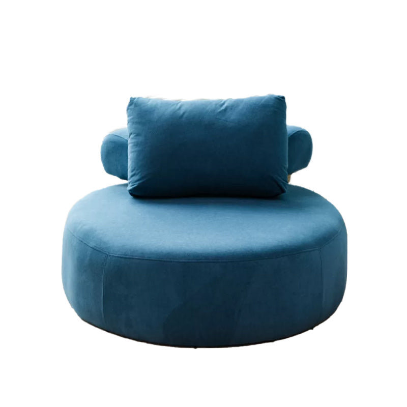 Modern Pillow Back Armless Living Room Solid Color Parsons Chair Blue 1 Piece Without Ottoman Clearhalo 'Accent Chairs' 'accent_chairs' 'Chairs & Seating' 'furn' 'furn_accent_chairs' 'Furniture' 'Living Room Furniture' 6654458