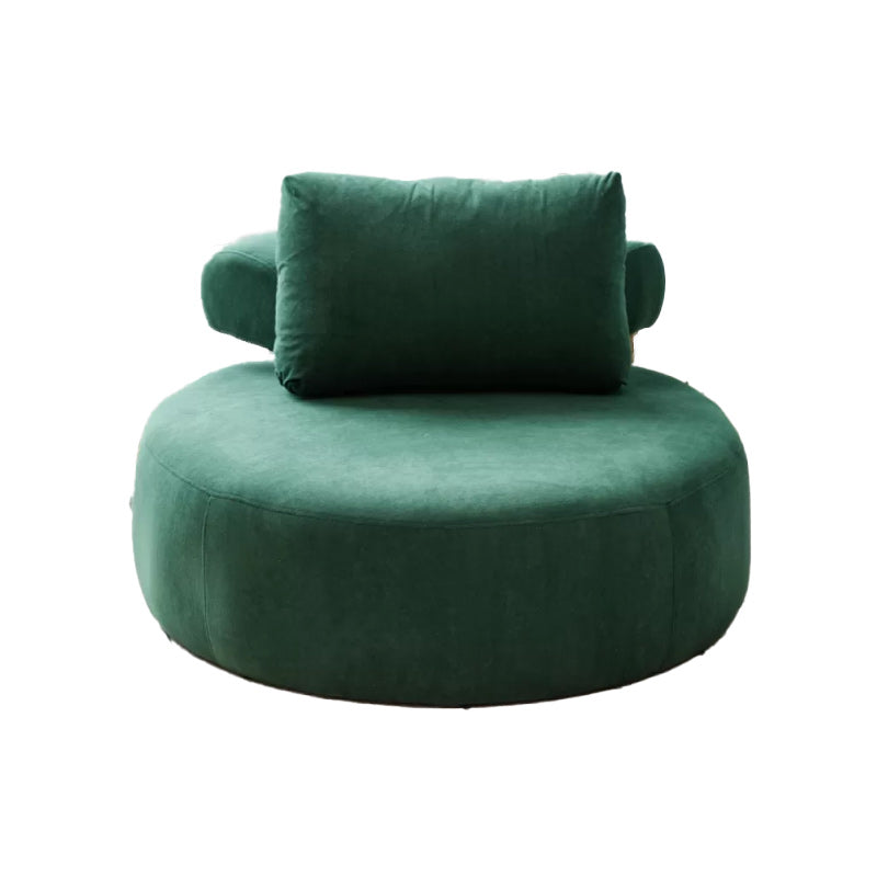 Modern Pillow Back Armless Living Room Solid Color Parsons Chair Green 1 Piece Without Ottoman Clearhalo 'Accent Chairs' 'accent_chairs' 'Chairs & Seating' 'furn' 'furn_accent_chairs' 'Furniture' 'Living Room Furniture' 6654460
